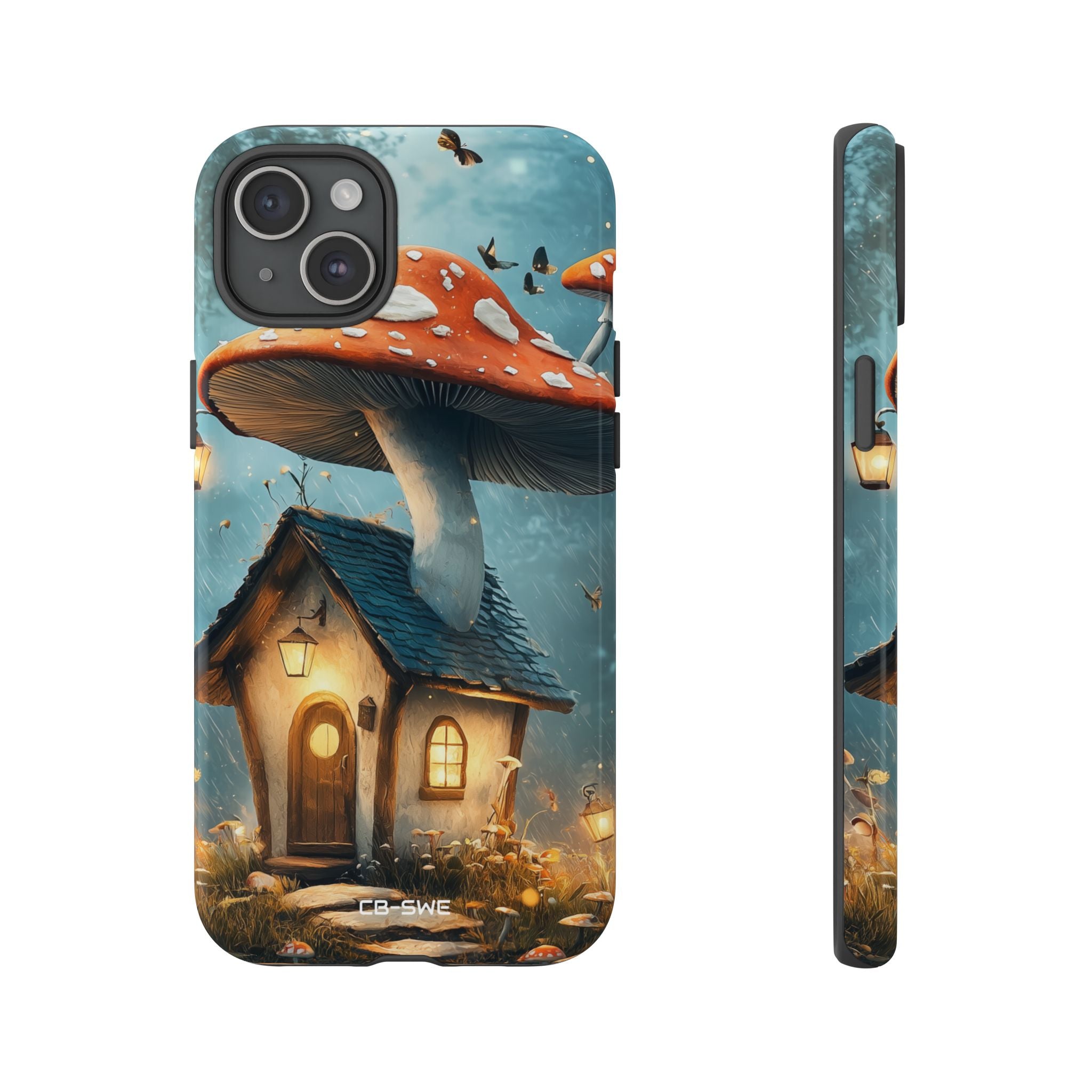 Mushroom House Glows - iPhone Case