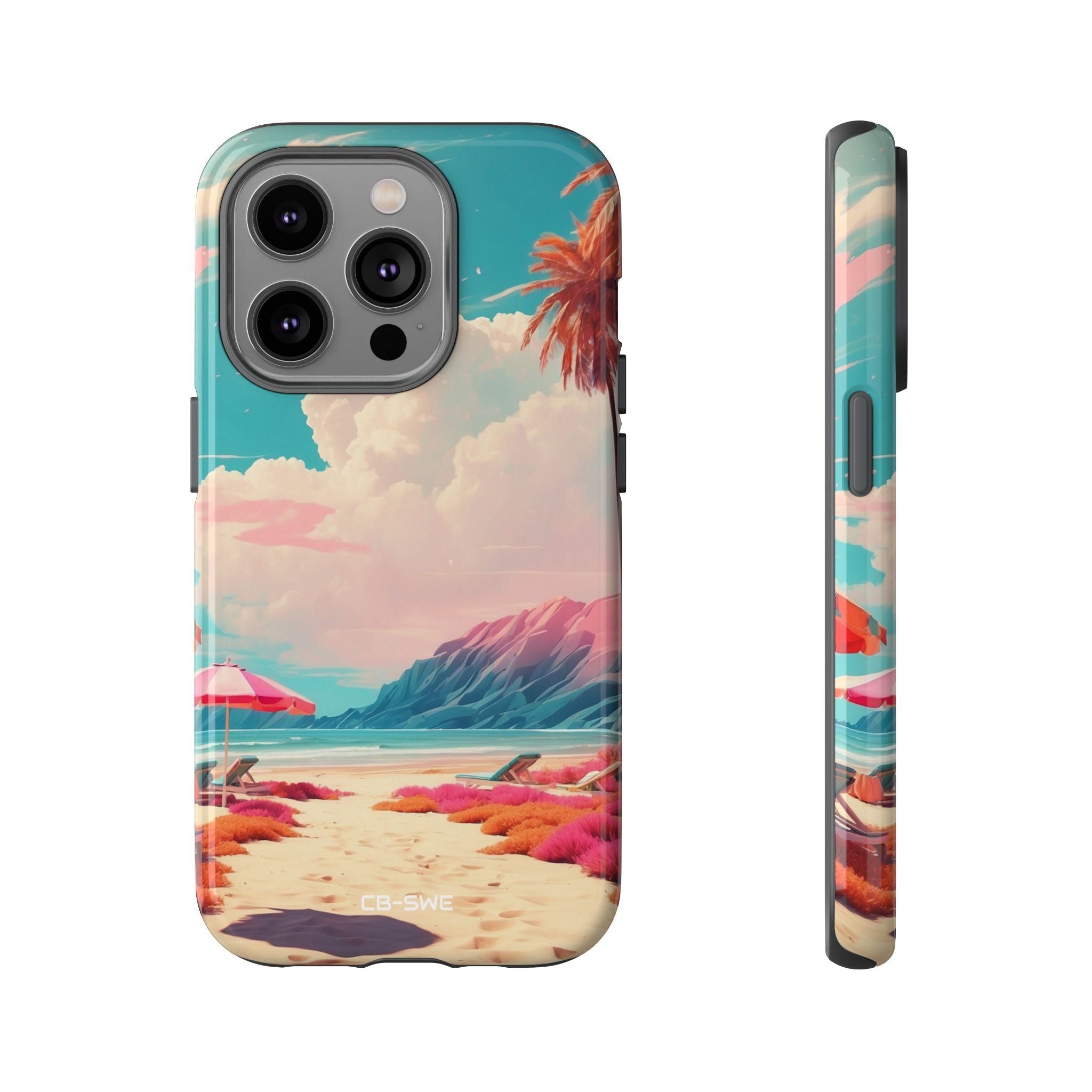 Vibrant Umbrellas Stand - iPhone Case