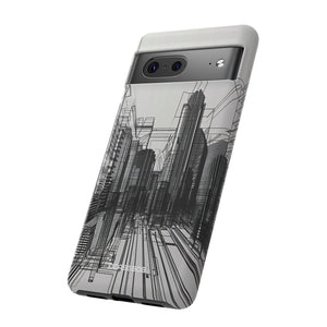 Urban Wireframe | Protective Phone Case for Google Pixel