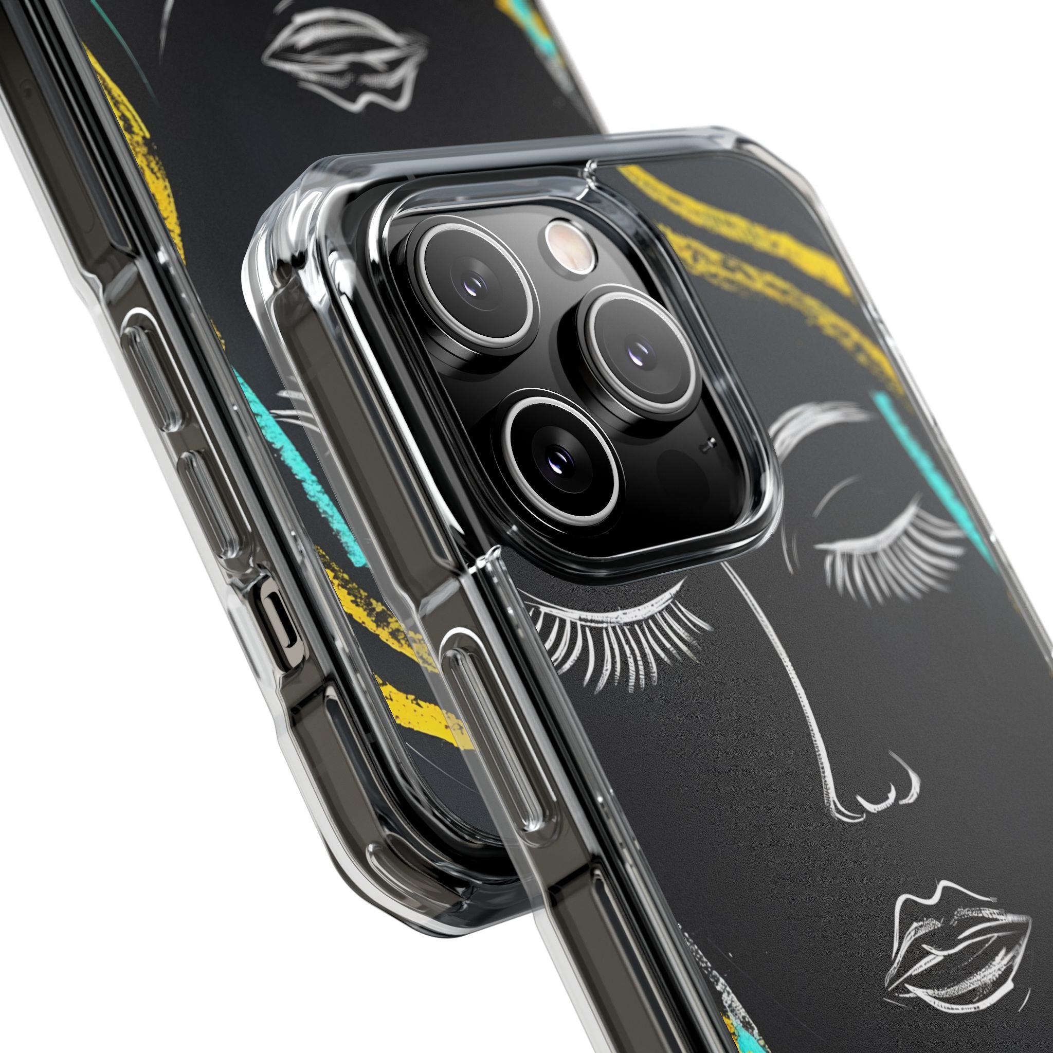 Vivid Minimalist Portrait iPhone Case - Impact