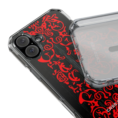 Crimson Spiral iPhone 16 Plus Case - Impact