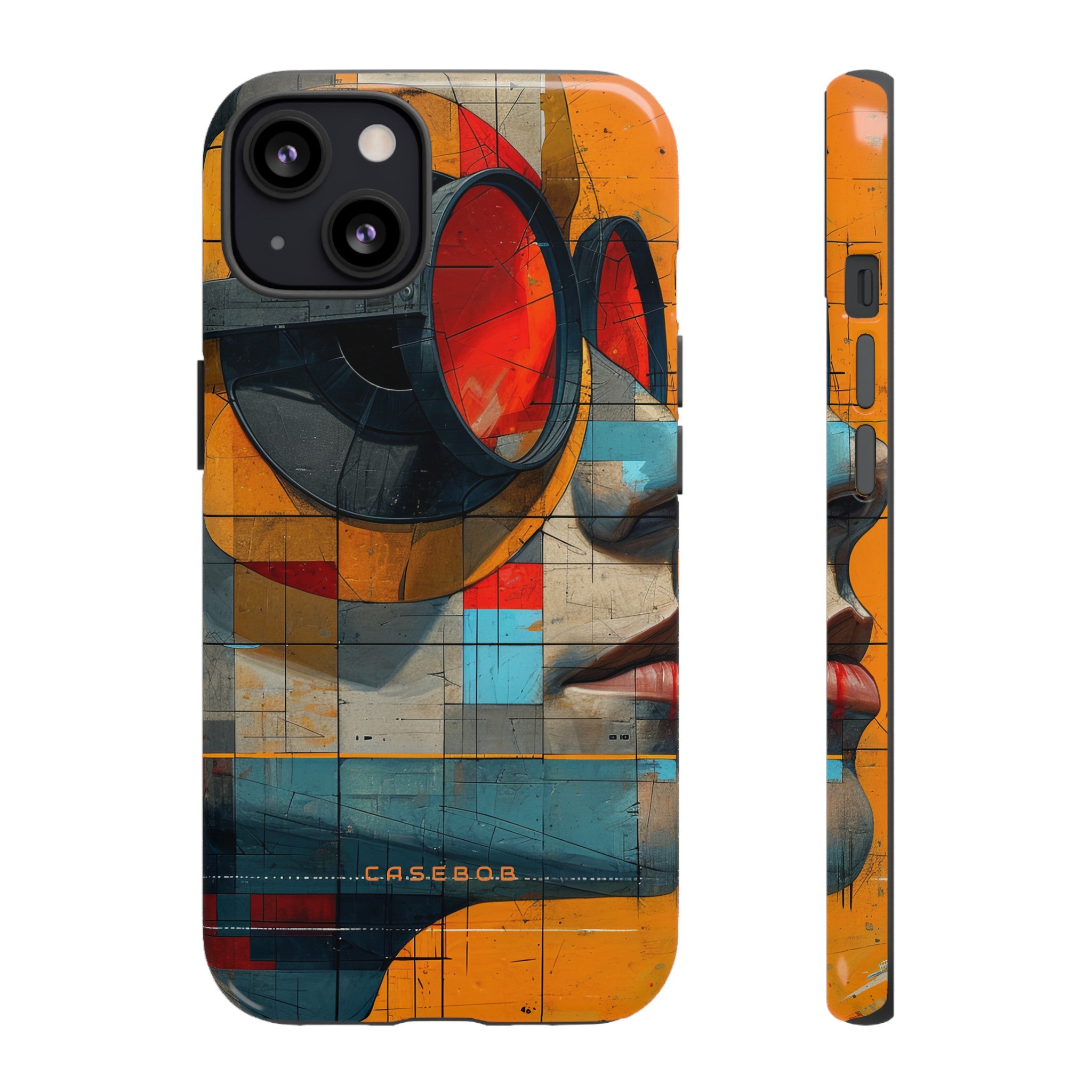 Cartoon Geometry Fusion - Protective Phone Case