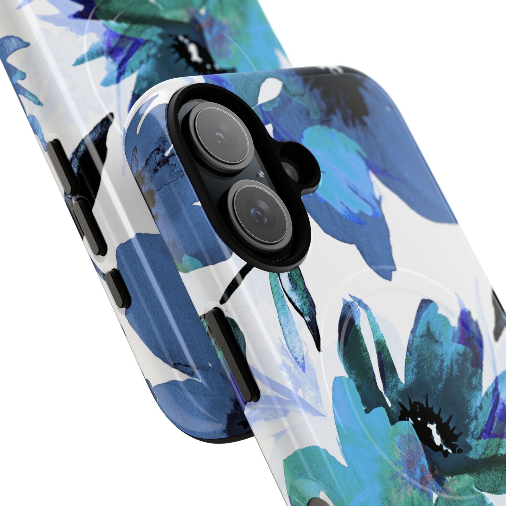 Blue Blossom Radiance iPhone 16 Case - Tough+