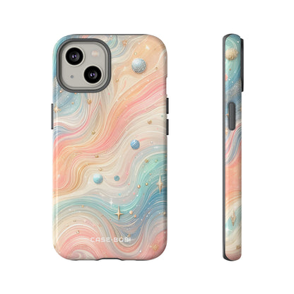 Iridescent Swirls iPhone 14 Case - Tough