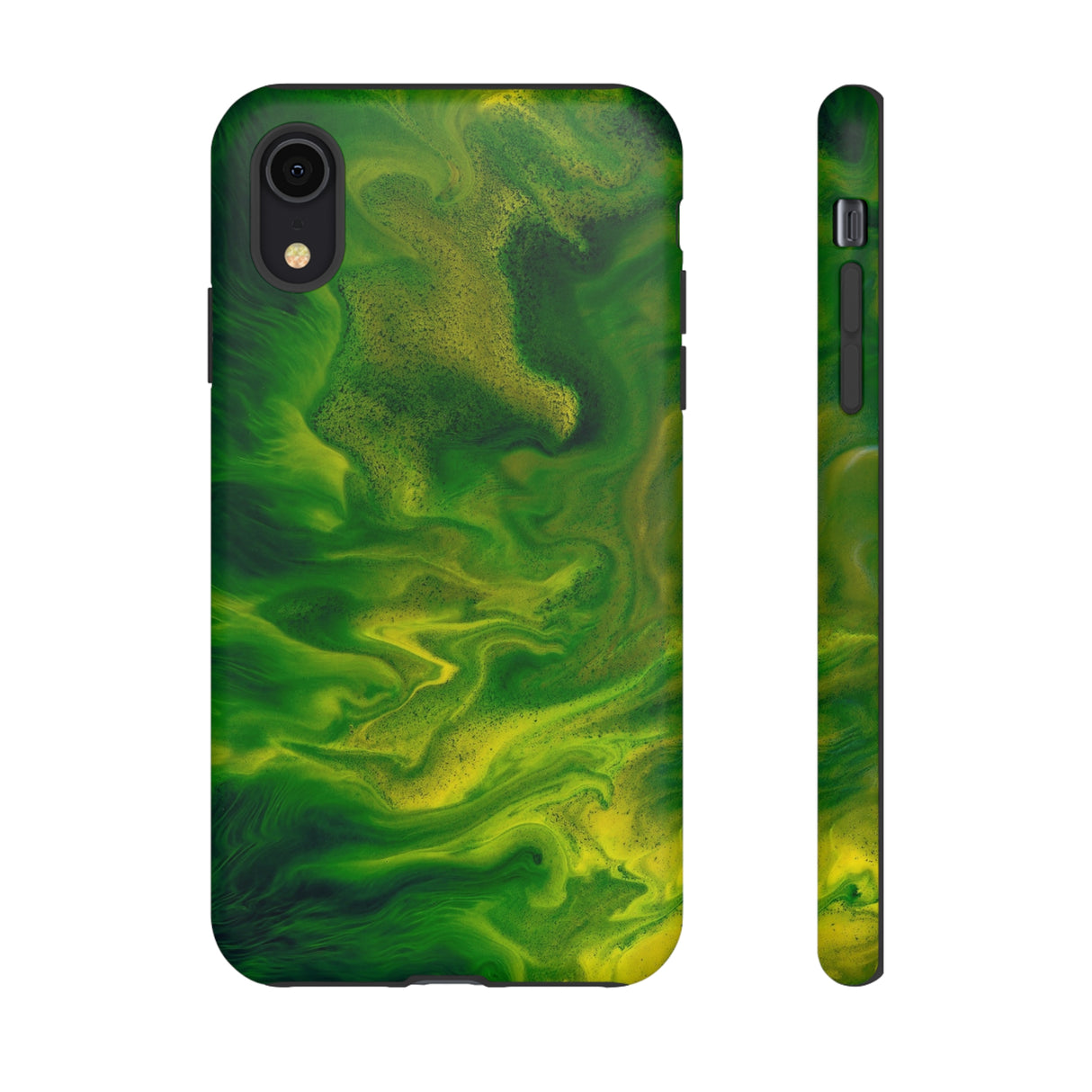 Green Smoke Ink Art iPhone Case (Protective) iPhone XR Matte Phone Case