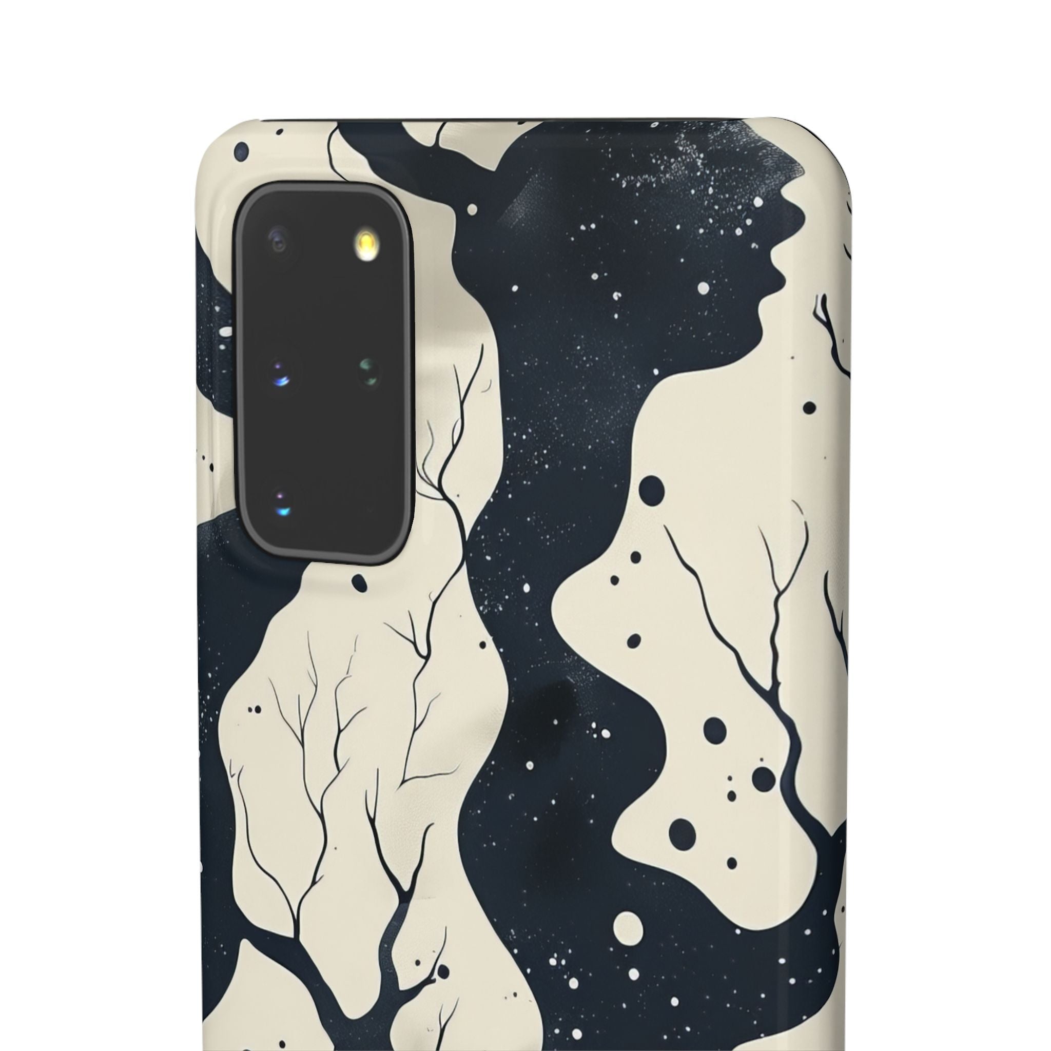 Organic Fluid Silhouettes with Cosmic Depth Samsung S20 - Slim Phone Case