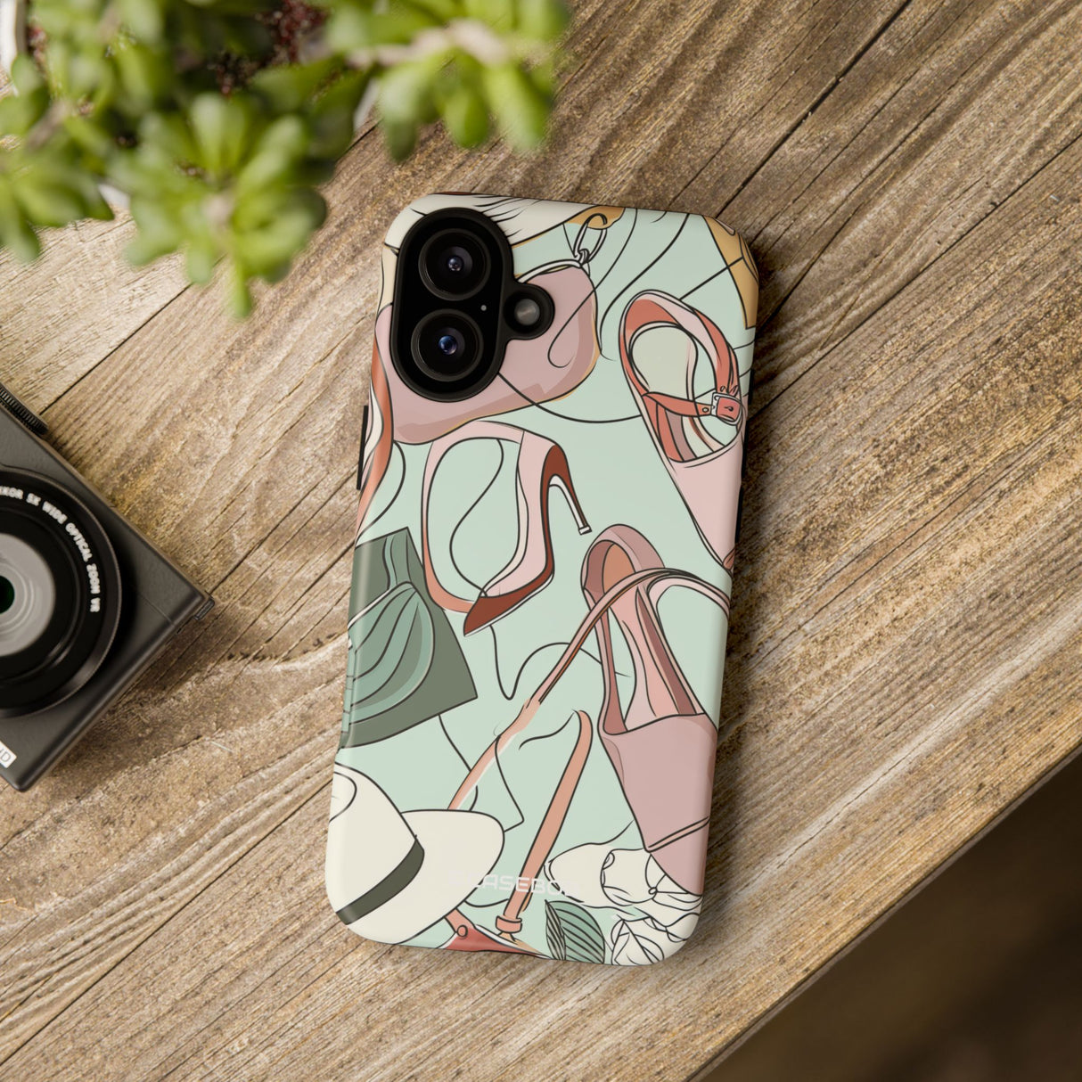 Chic Pastel Fashion Ensemble - for iPhone 16