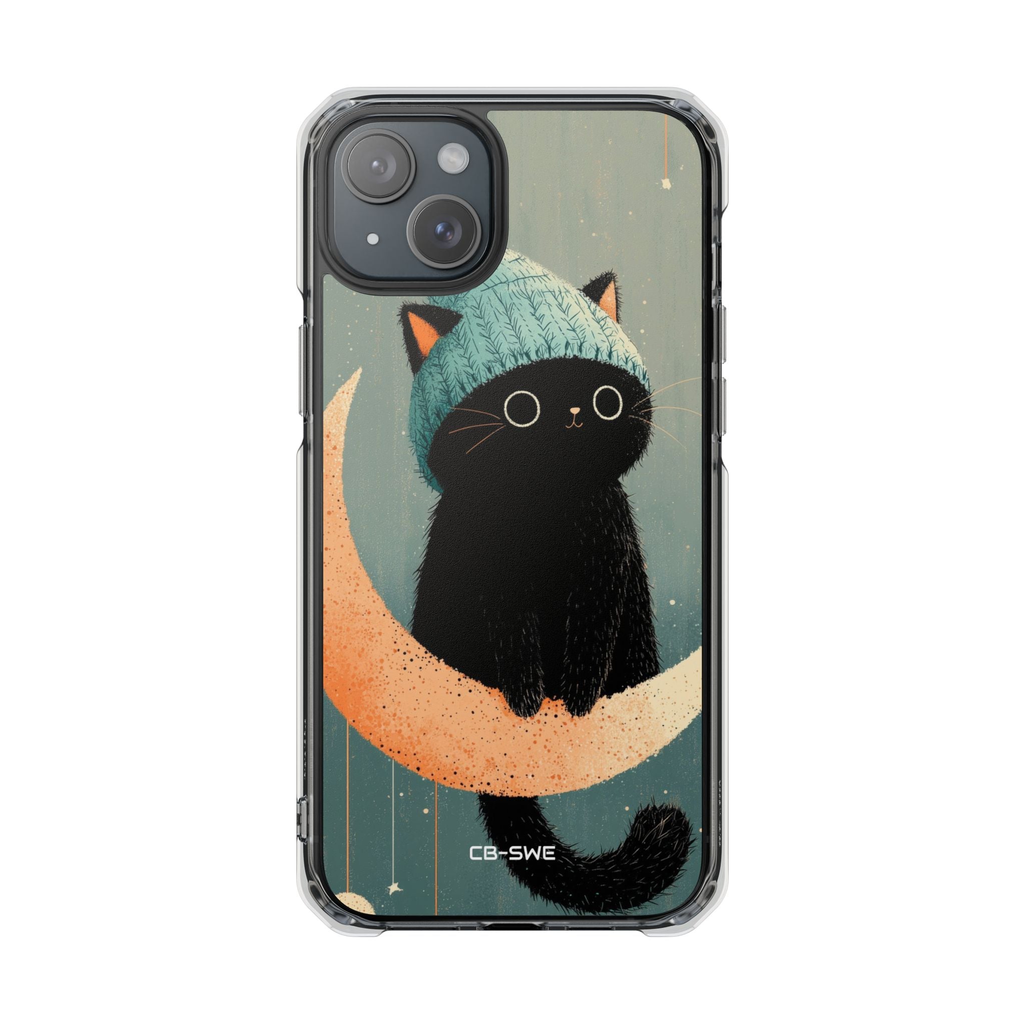 Cat Sits Dreaming iPhone Case - Impact