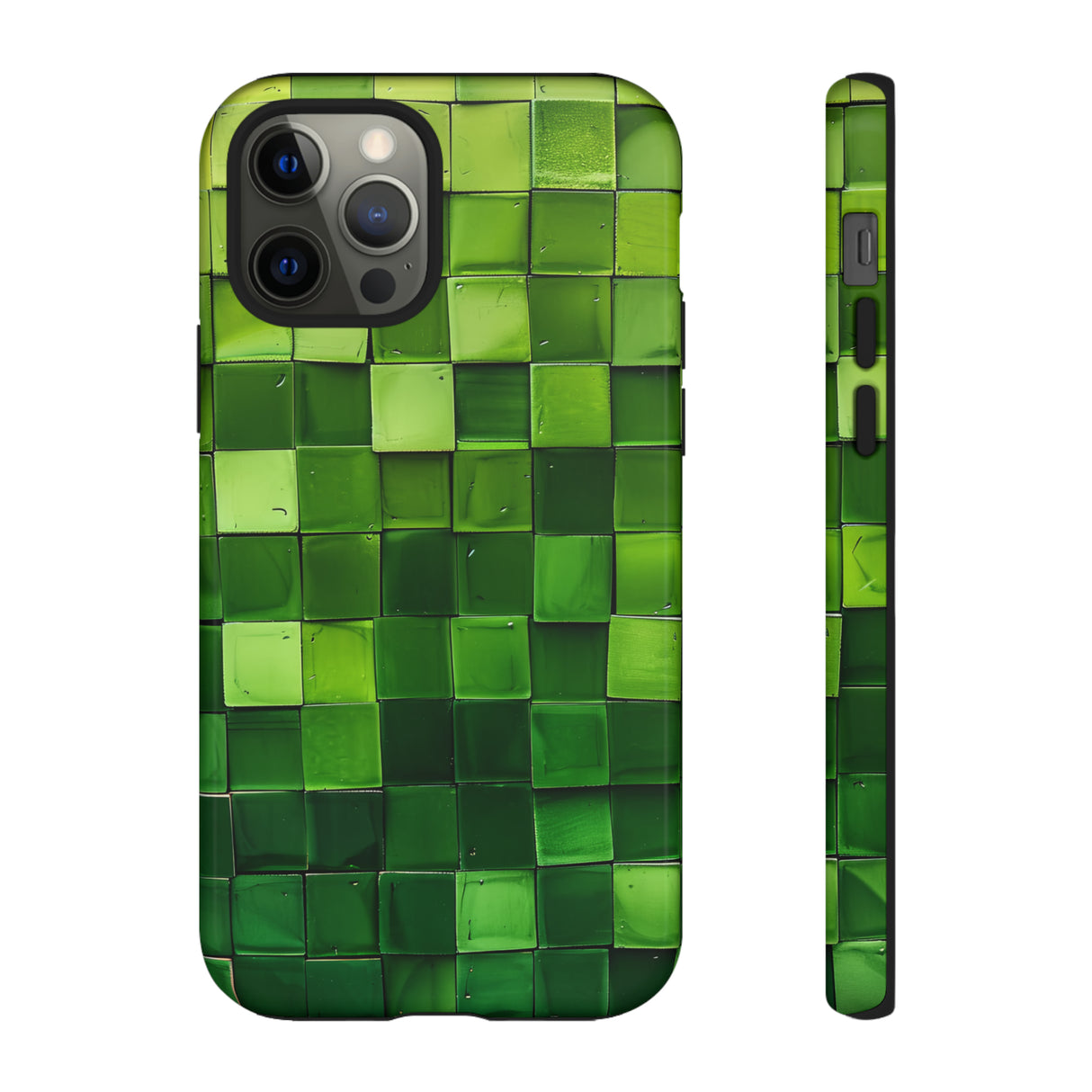 Emerald Square: Green Gradient - Protective Phone Case