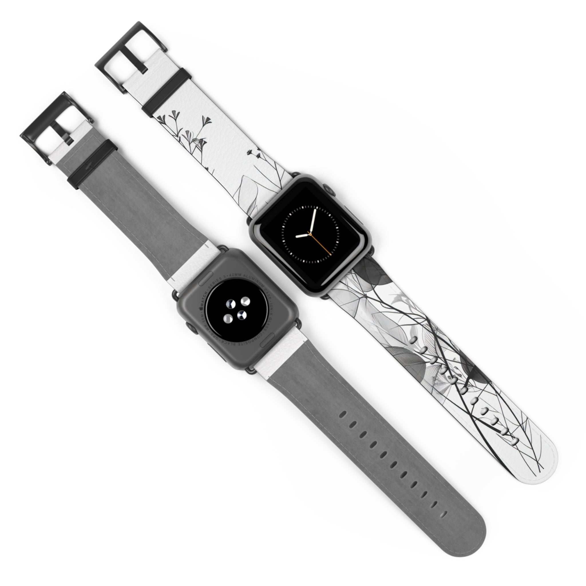 Silver Leaves - Watch Band