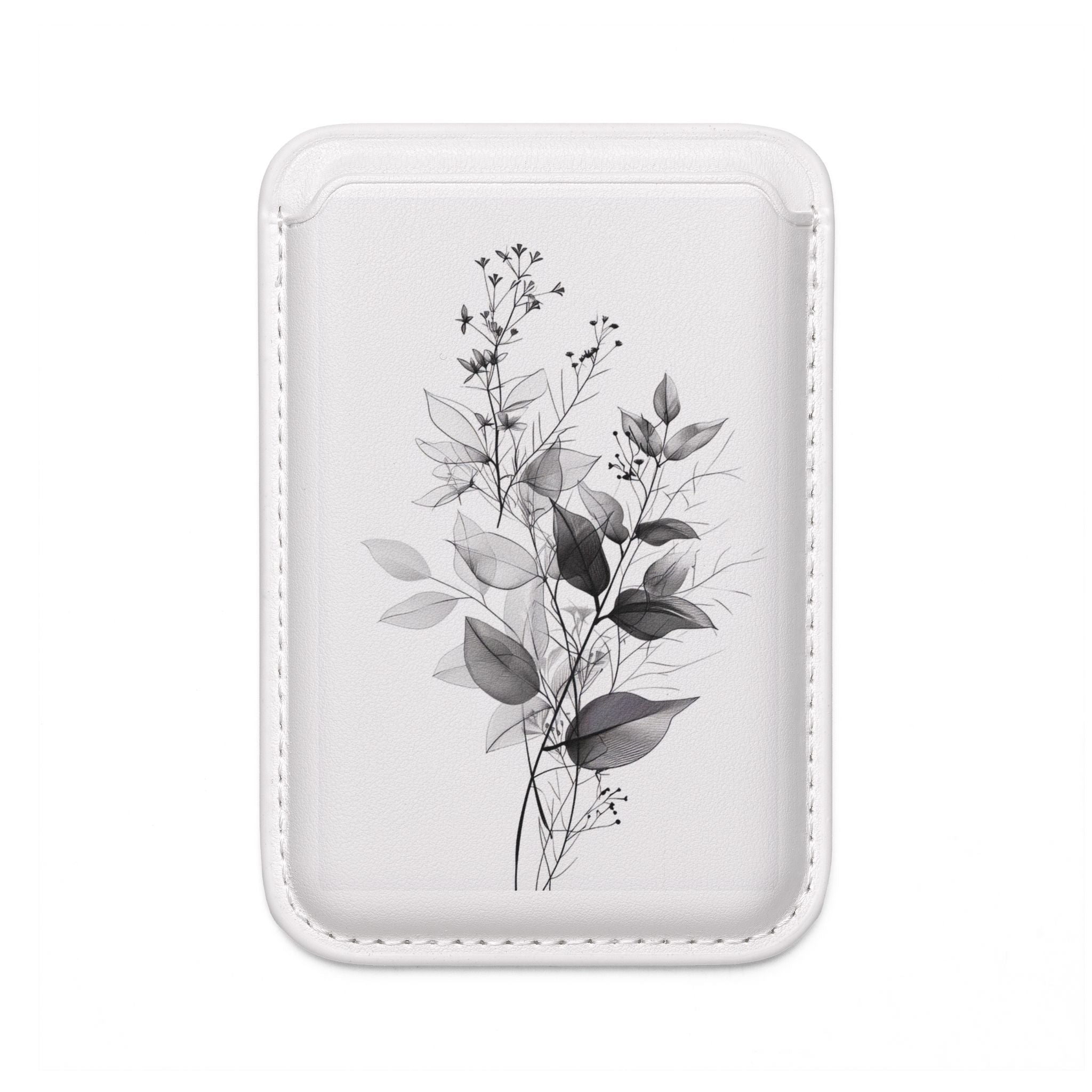 Silver Leaves Wallet – MagSafe Ready