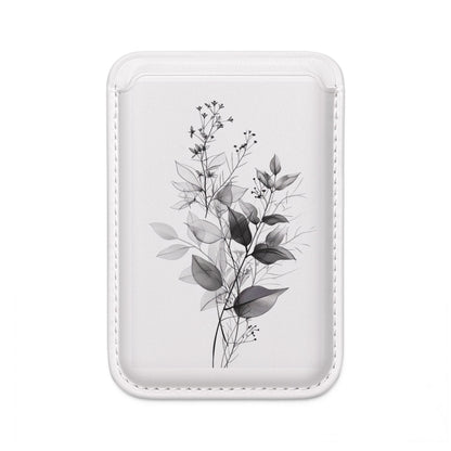 Silver Leaves Wallet – MagSafe Ready