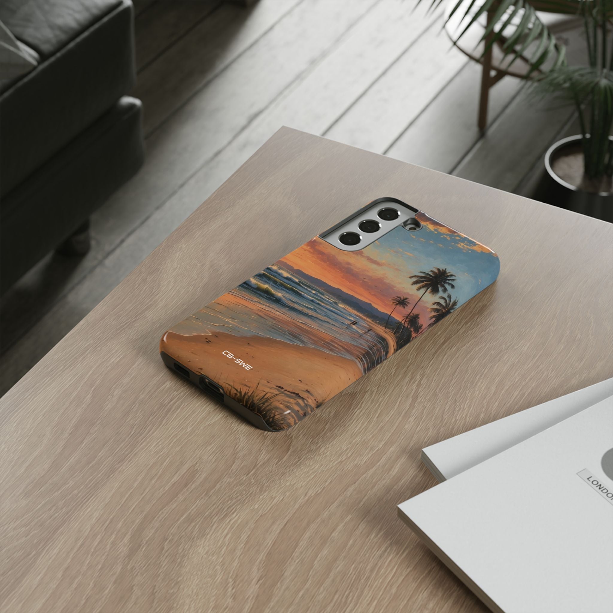Golden Waves Embrace - Samsung Case