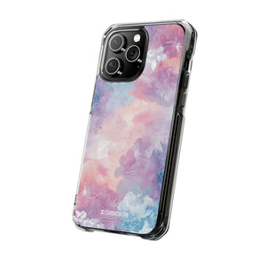 Pastellfarbenes Muster | Handyhülle für iPhone (Clear Impact Case – magnetisch)