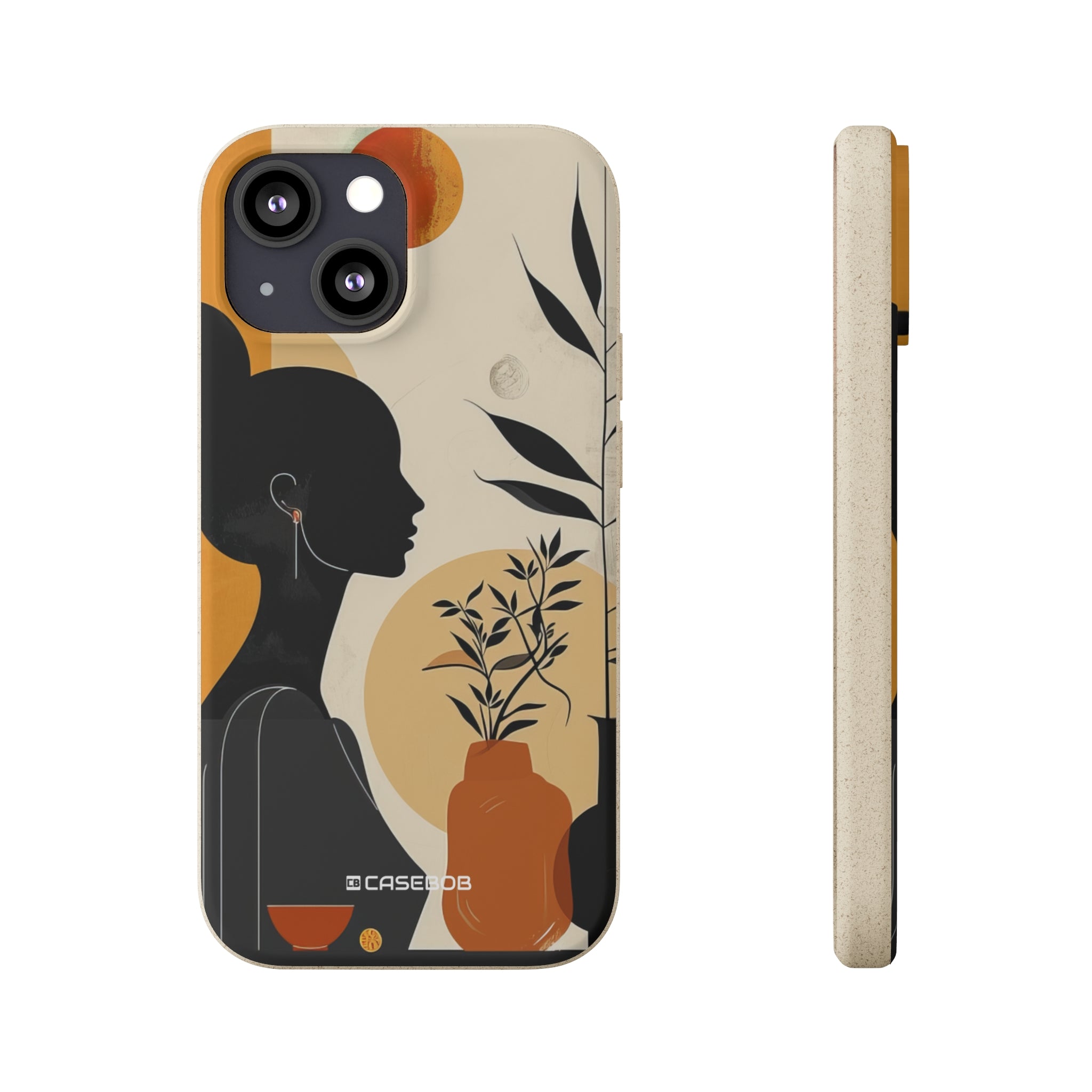 Modern Silhouette Tranquility | Biodegradable Phone Case