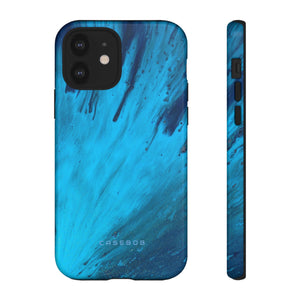 Light Blue Ink Art | Phone Case