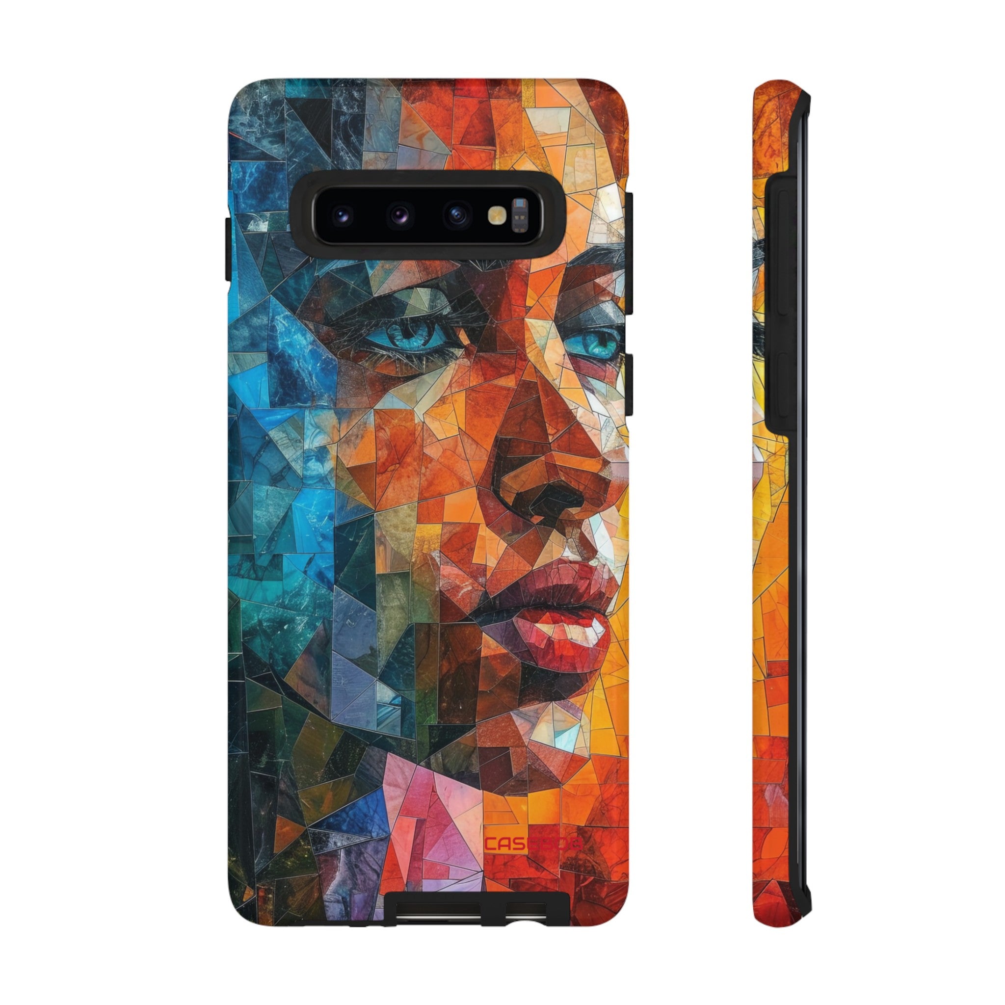 Geometric Fusion Lady - Protective Phone Case