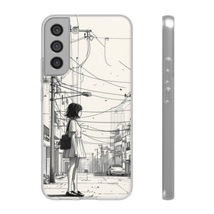 Urban Solitude Sketch | Flexible Phone Case for Samsung Galaxy