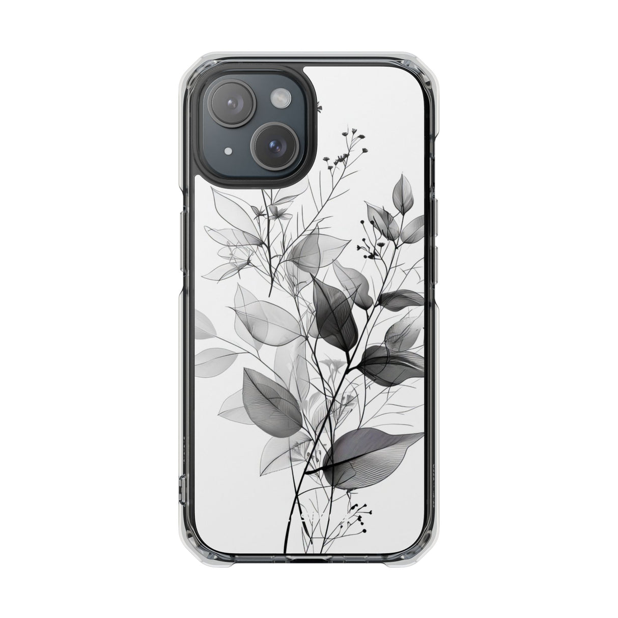 Ethereal Monochrome - Phone Case for iPhone (Clear Impact - Magnetic)