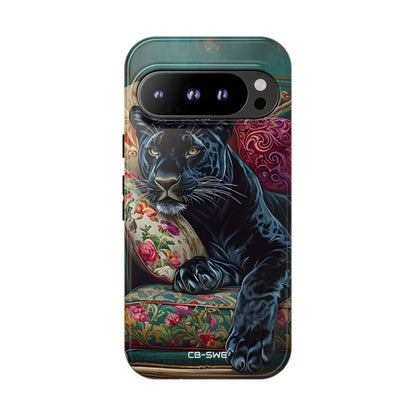 Panther on Vintage Chaise - Google Pixel Case