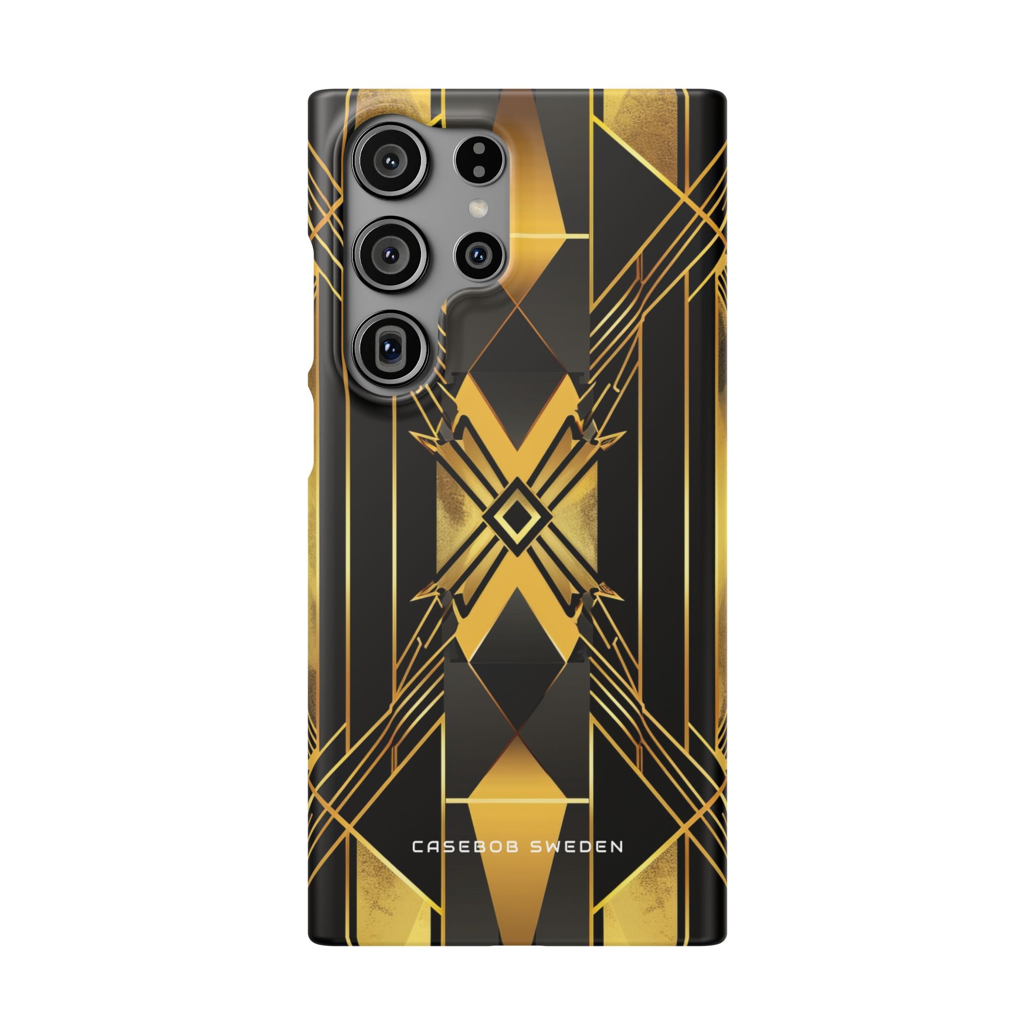 Golden Geometric Elegance Samsung S23 - Slim Phone Case