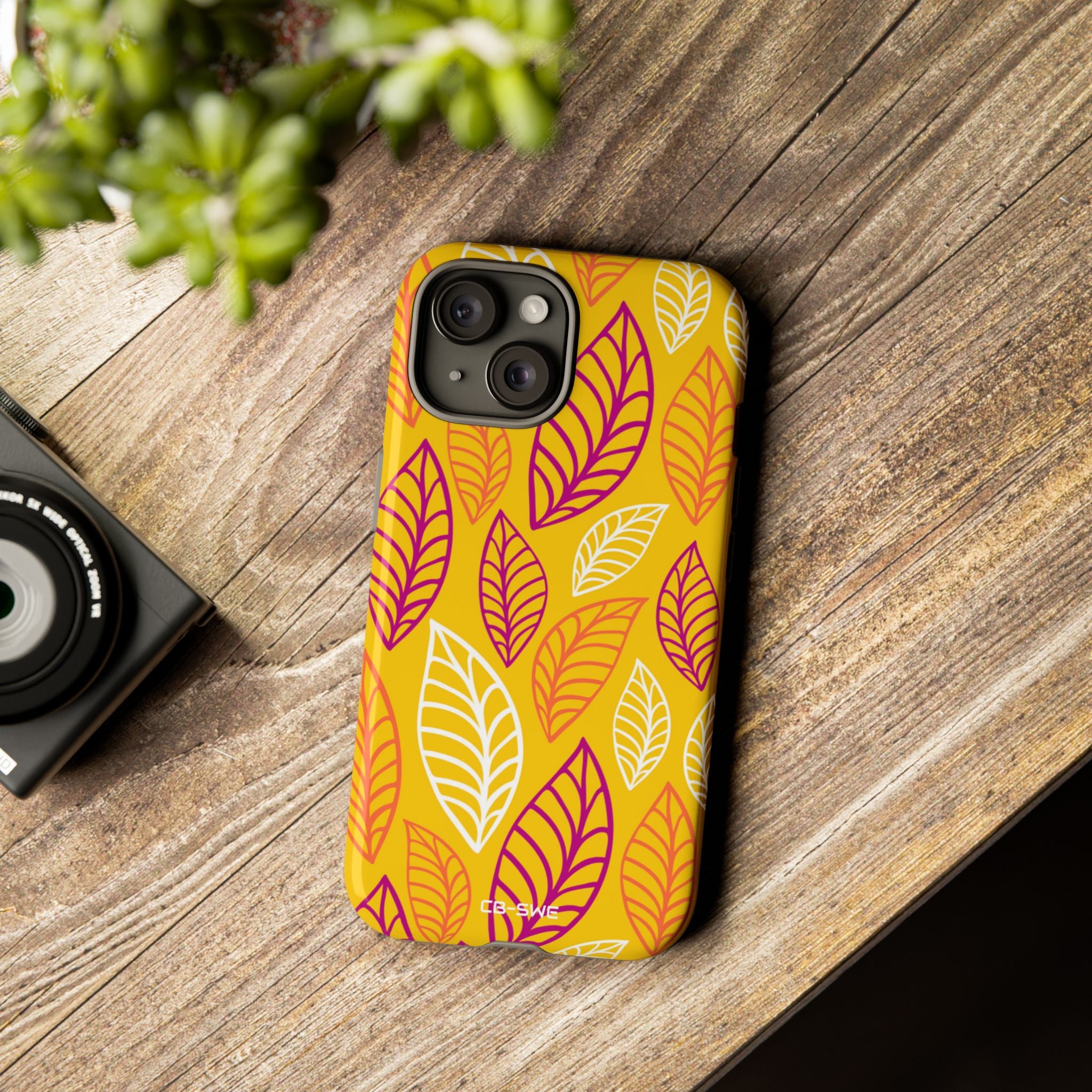 Vibrant Leaf Symphony - iPhone Case