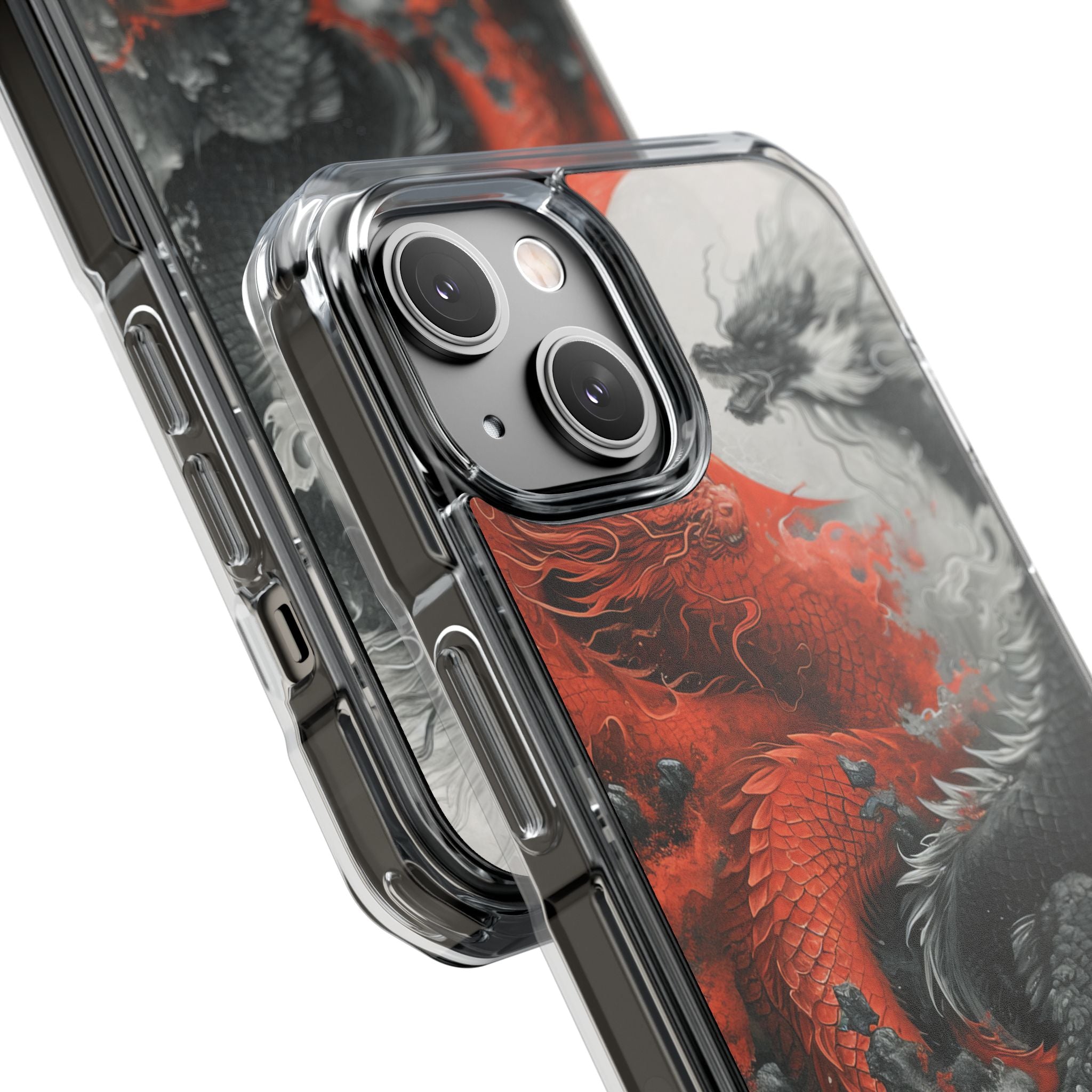 Twin Dragons Crimson iPhone 14 Case - Impact