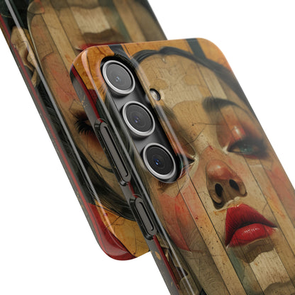 Bold Art Deco Portrait - Slim Samsung S24 Phone Case