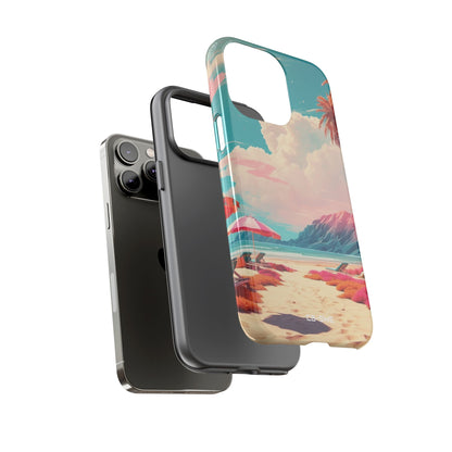 Vibrant Umbrellas Stand - iPhone Case