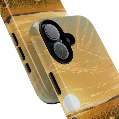 Sunflowers Embrace Sunset - iPhone Case