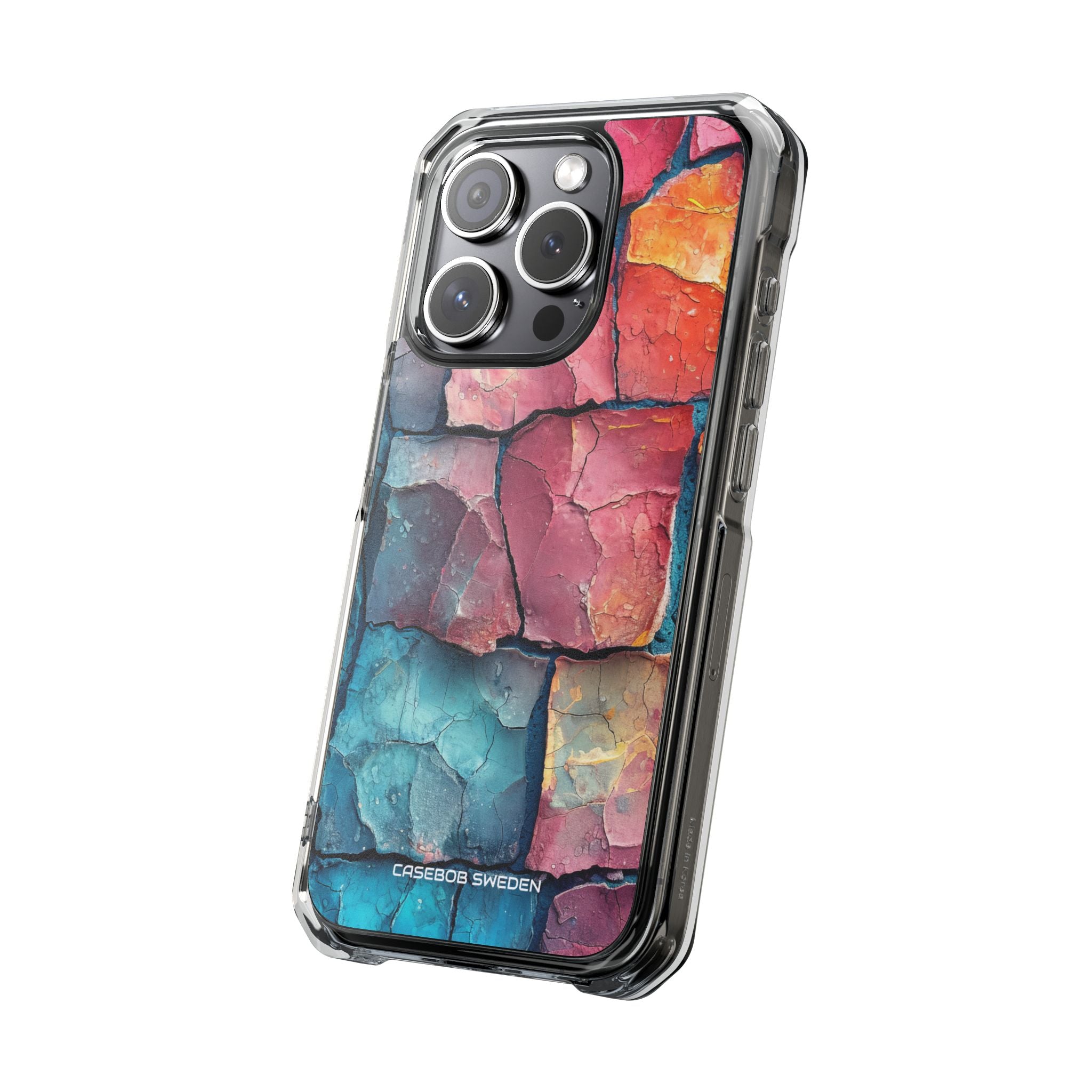 Cracked Earth Mosaic - Clear Impact iPhone 15 Phone Case