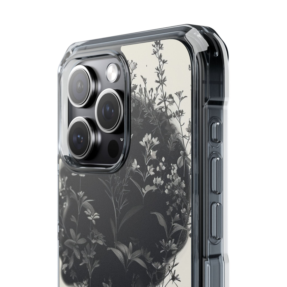 Botanical Silhouette Essence - Phone Case for iPhone (Clear Impact - Magnetic)