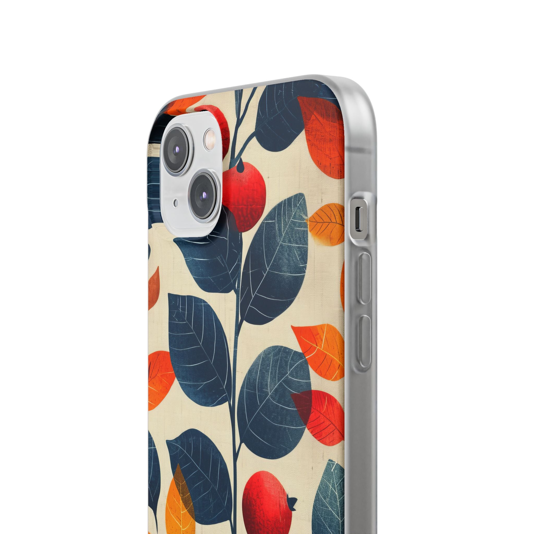 Autumn Nature Pattern - Flexi iPhone 14 Phone Case