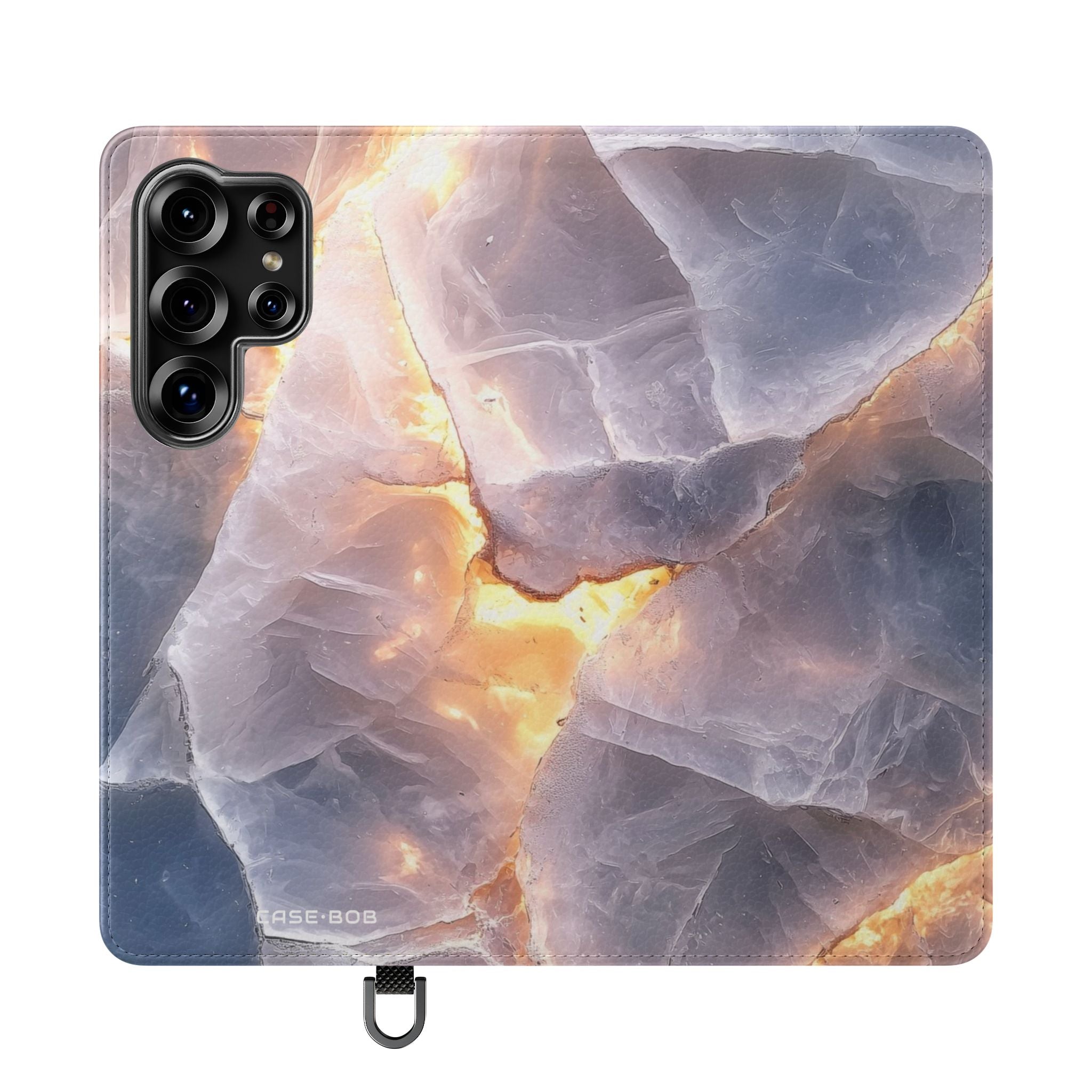 Crystal Veins Glow - Samsung S25 Ultra Case - Lompakko