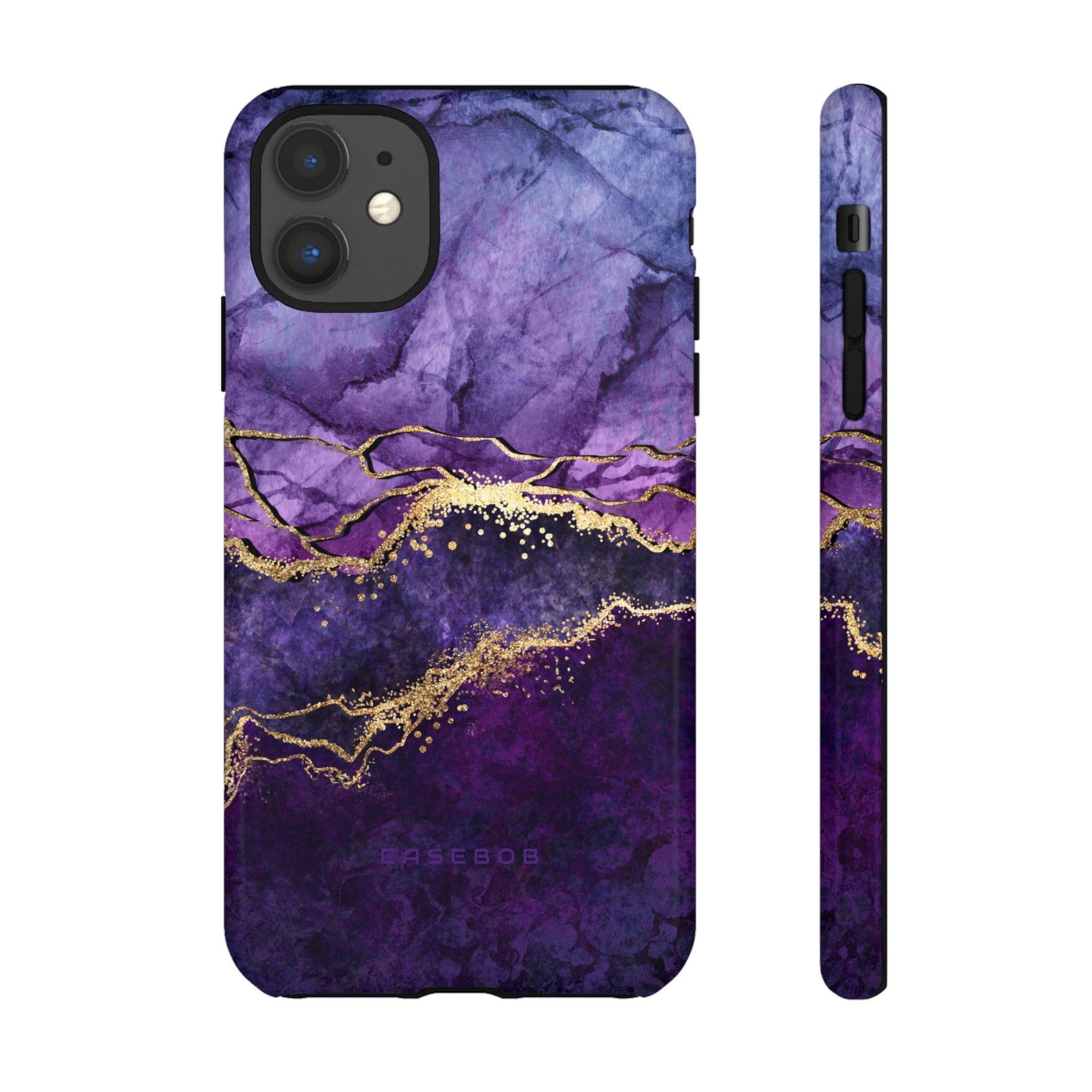 Purple Blue Marble - Protective Phone Case