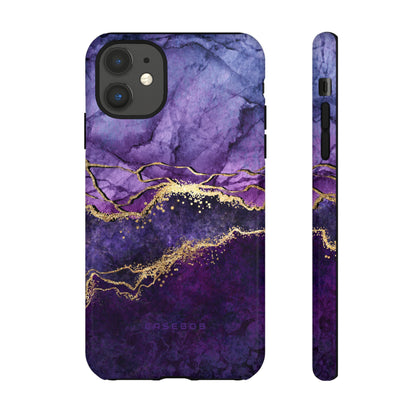 Purple Blue Marble - Protective Phone Case