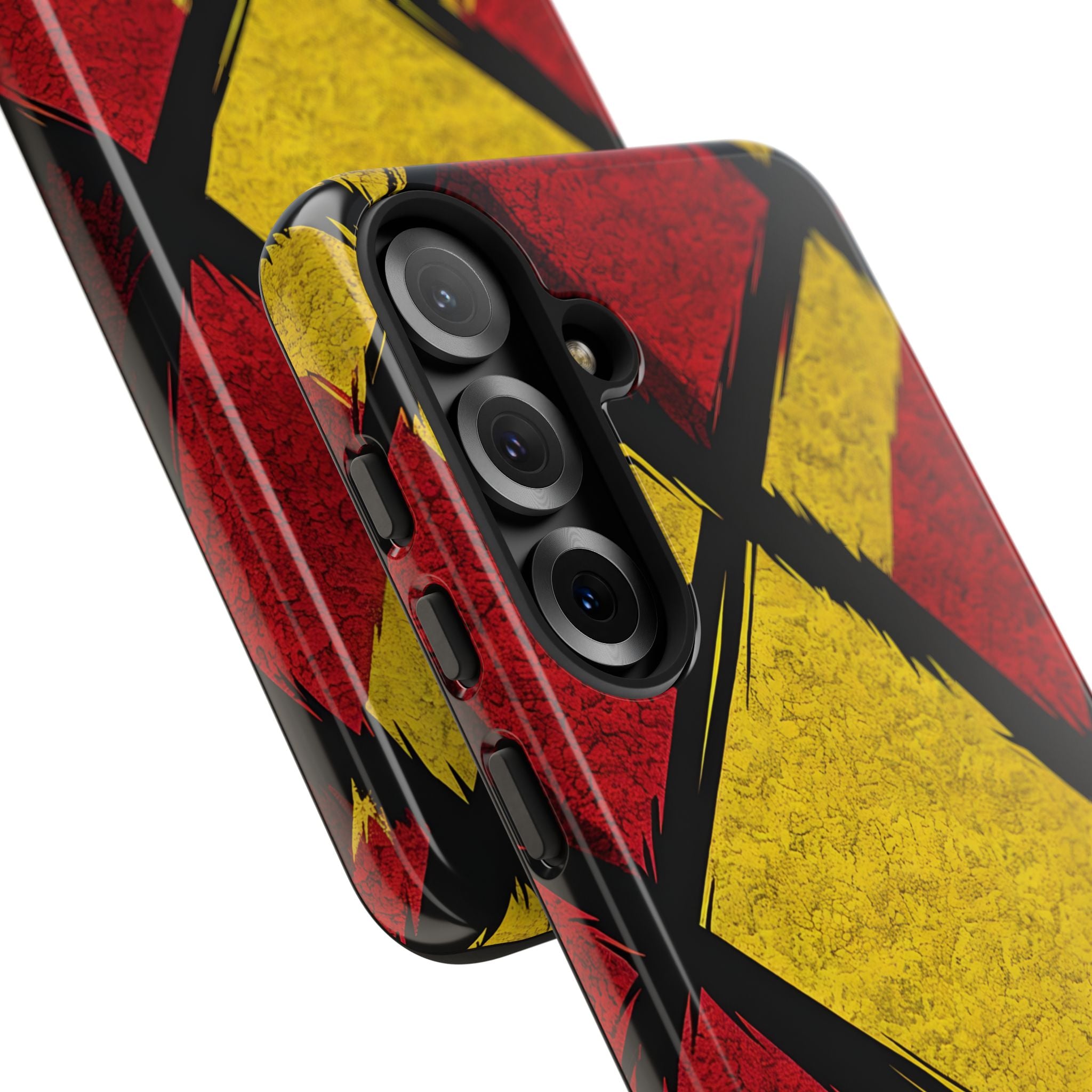 Cracked Diamond Grid Samsung S25+ Case - Tough