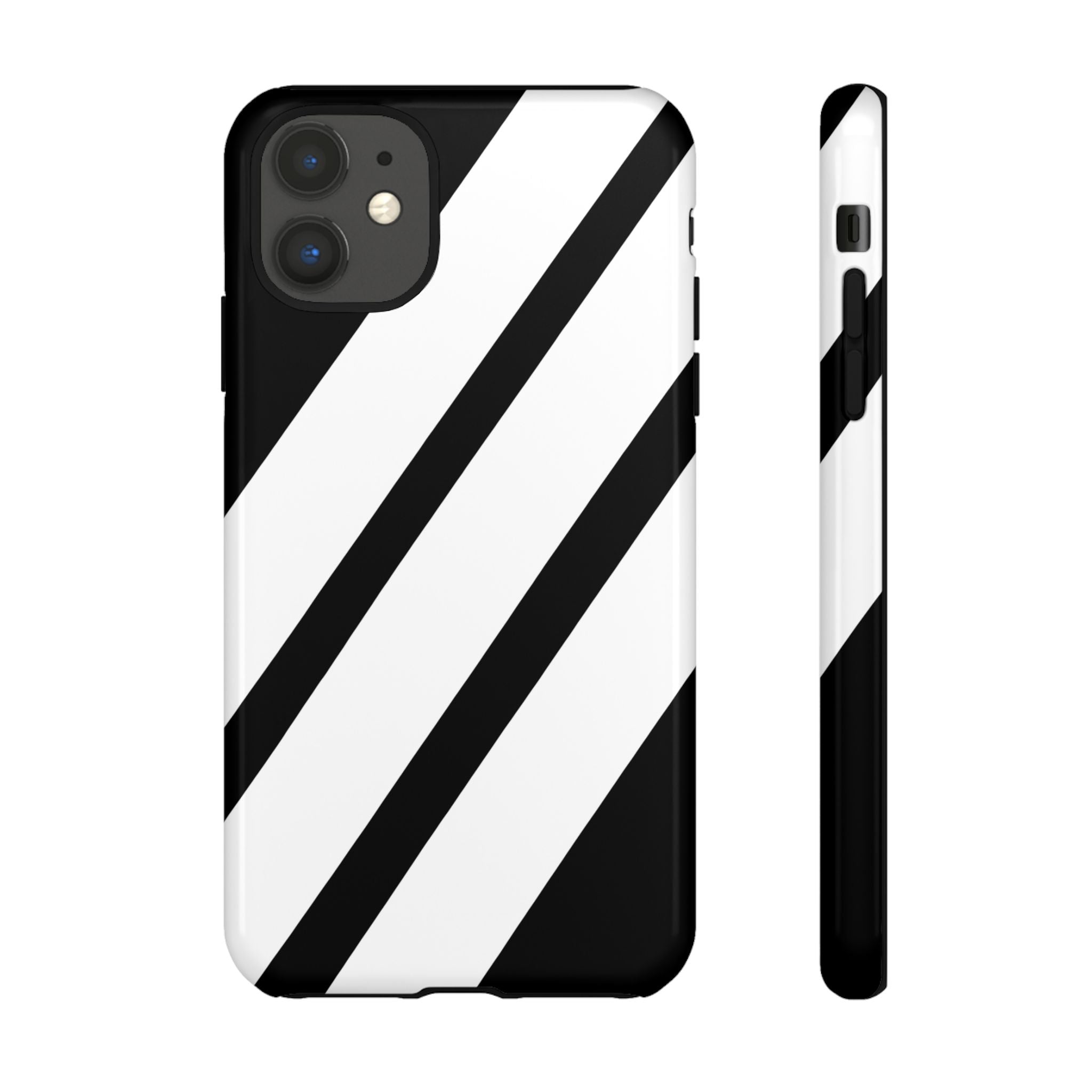 Monochrome Diagonal Symmetry - iPhone Case