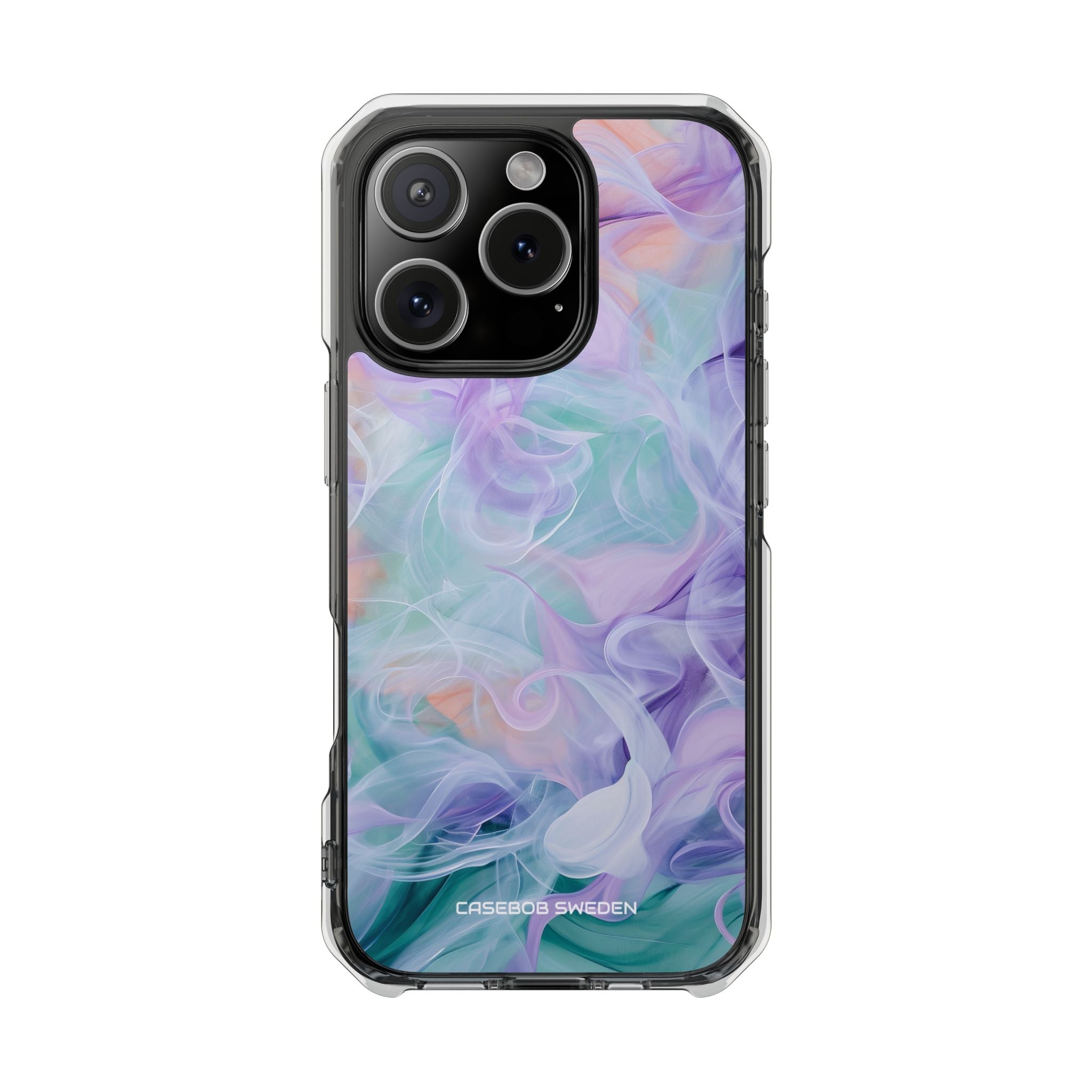 Purple Peach Whirl - Clear Impact iPhone 16 Phone Case