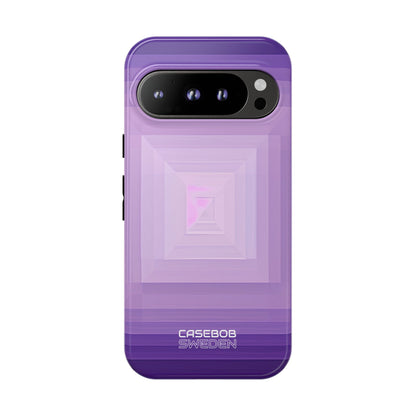 Purple Geometry Vortex Google Pixel 9 - Tough