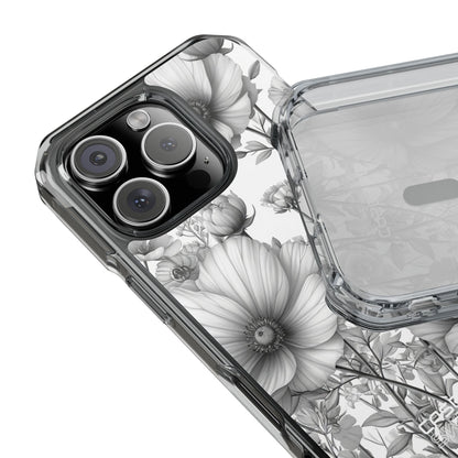 Vintage Floral Etching iPhone 16 - Impact Clear+