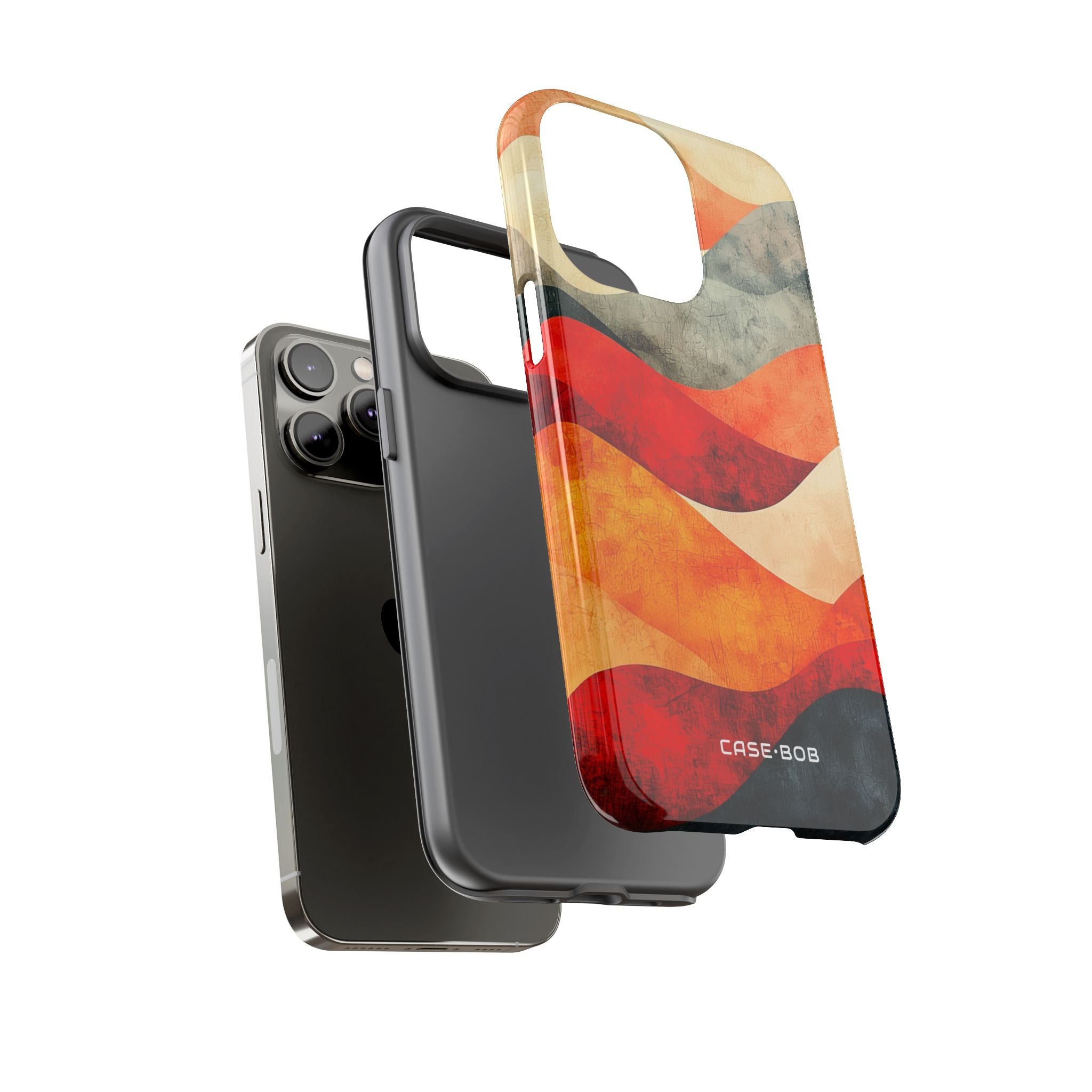 Cracked Wave Sunset iPhone 14 Pro Max Case - Tough