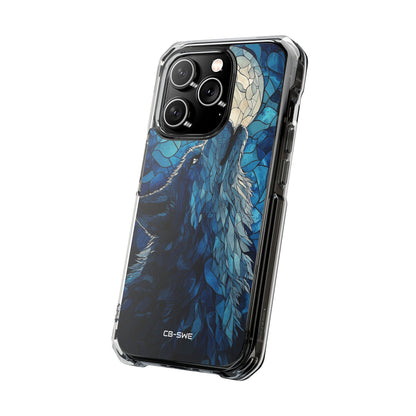 Wolf Howls Moonlight iPhone Case - Impact
