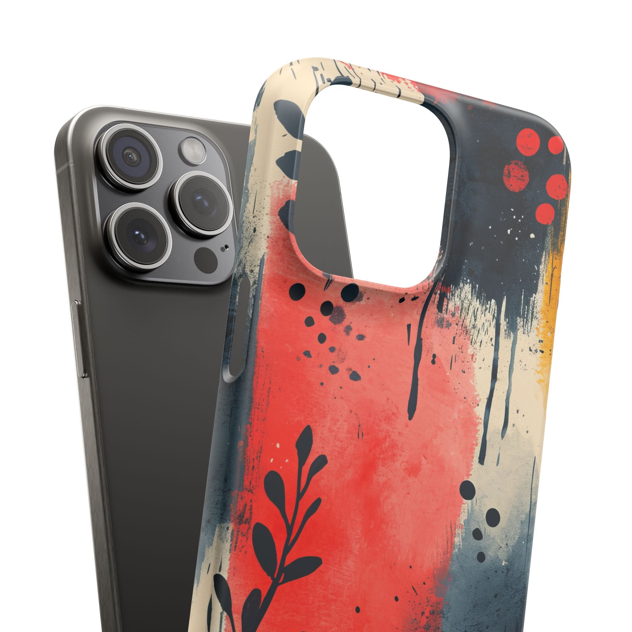 Vibrant Floral Energy iPhone 15 - Slim Phone Case