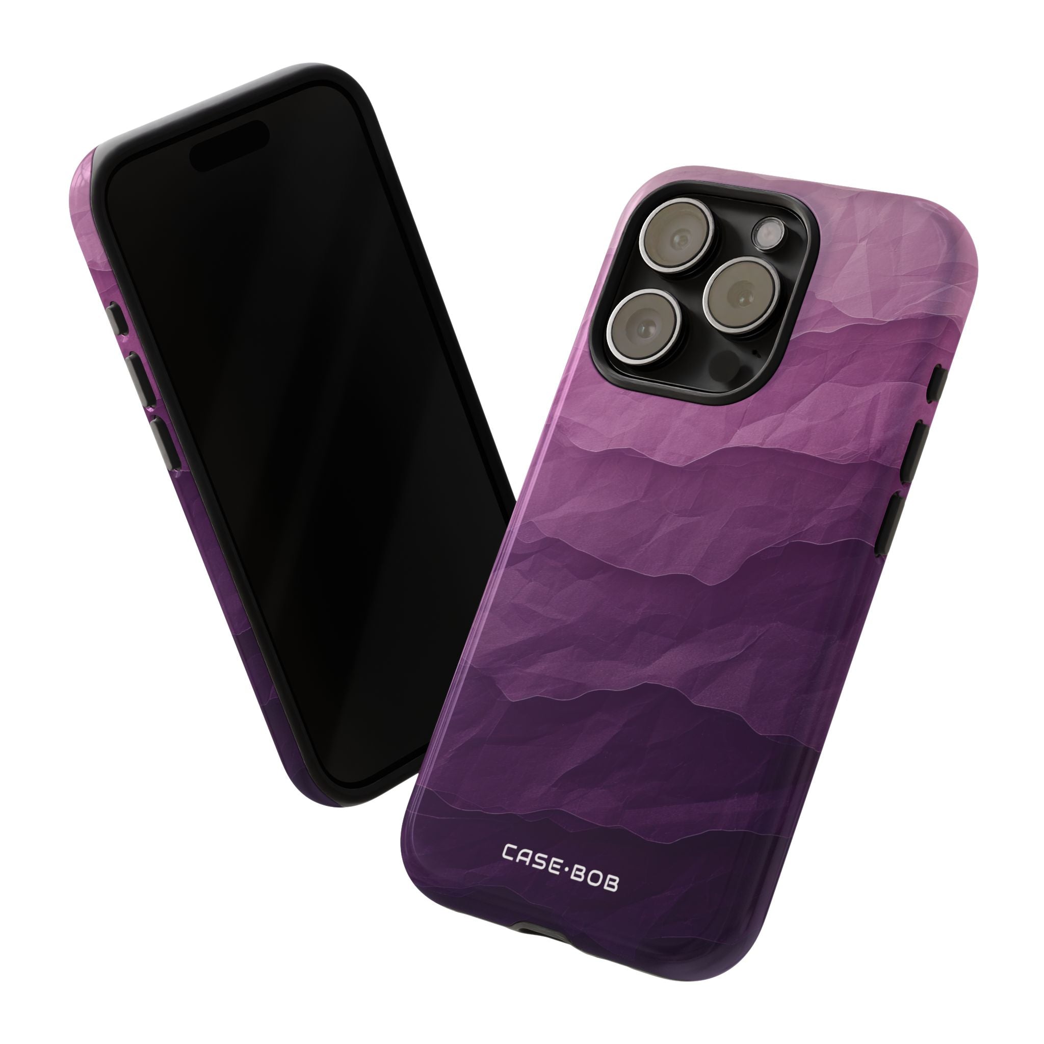 Purple Wave Layers iPhone 15 Pro Case - Tough