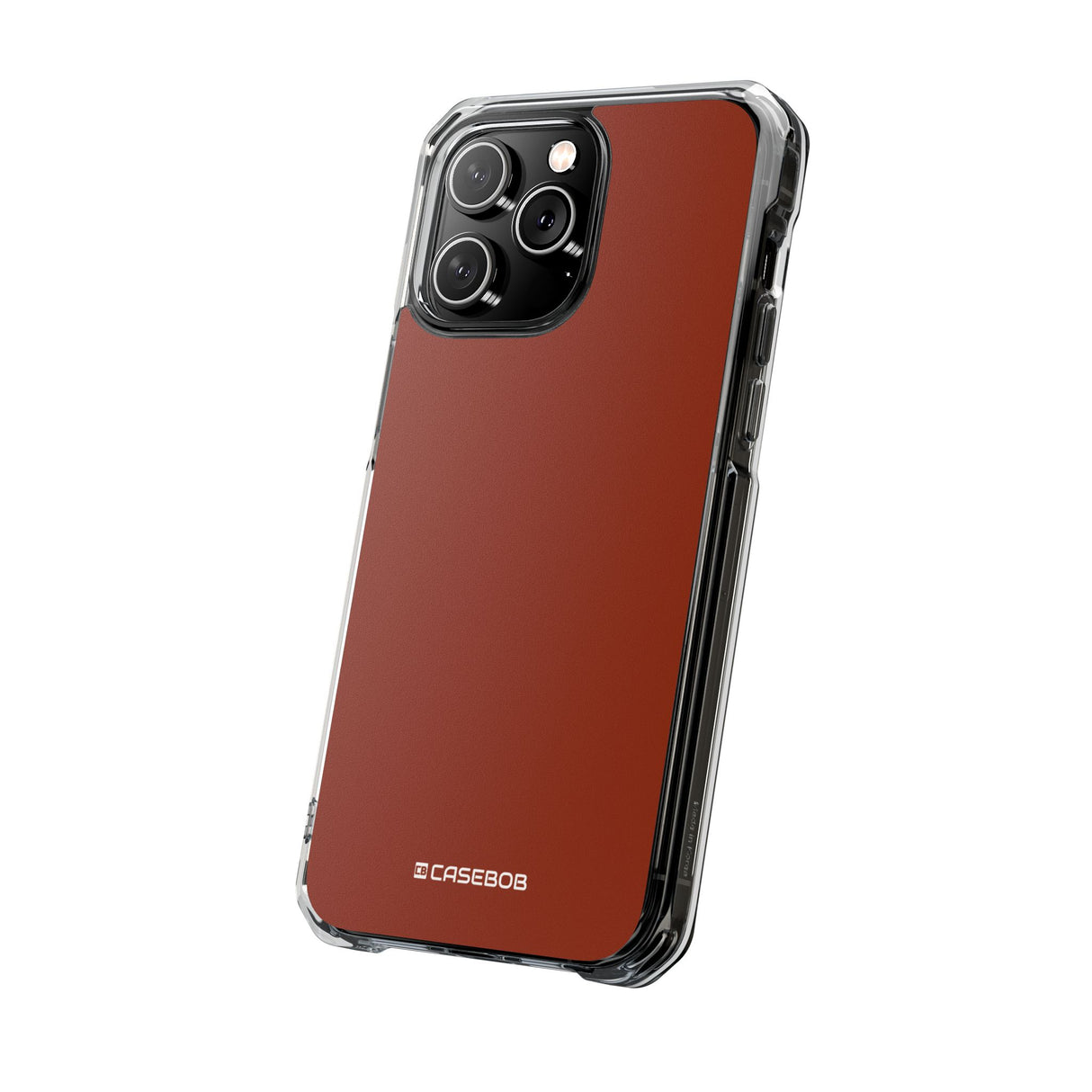 Orange Red | Phone Case for iPhone (Clear Impact Case - Magnetic)