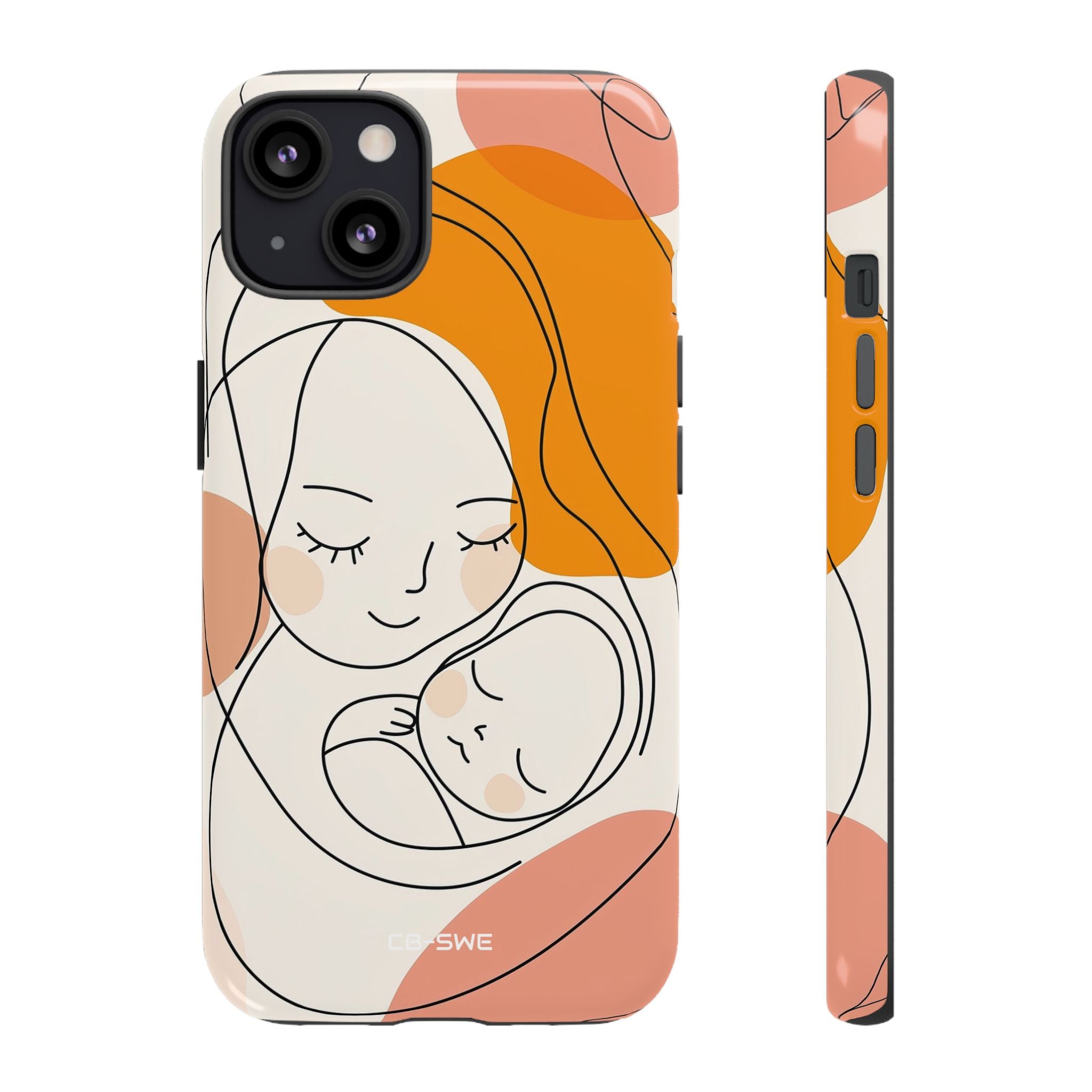 Mother Embraces Child - iPhone Case