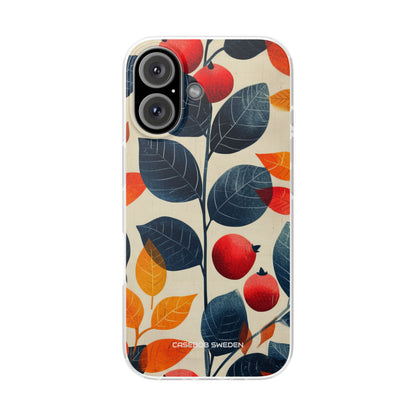 Autumn Nature Pattern - Flexi iPhone 16 Phone Case