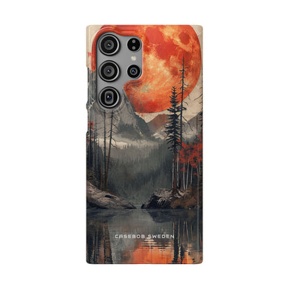 Celestial Glow Over Reflective Landscape Samsung S23 - Slim Phone Case