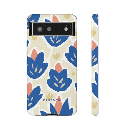 Blue Happy Flower - Protective Phone Case